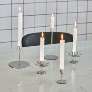 Kandelaar Snowflake set/2 Housedoctor zilver